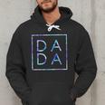Father's Day For New Dad Dada Him Papa Tie Dye Dada Small Men Hoodie