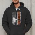 Football Kicker Dad Of A Football Kicker Father US Flag Men Hoodie