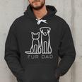 Fur Dad Pet Lover Cat Dog Dad Husband Fathers Day Wife Men Hoodie