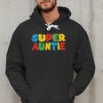 Gamer Aunt Super Auntie Gaming Matching Dad & Mom Kids Men Hoodie