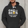 Golf And Beer Joke Dad Fathers Day Drinking Birthday Small Men Hoodie