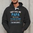 Grandpa Papa Partner In Crime Dad Men Hoodie