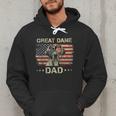 Great Dane Dad Dog Lovers American Flag 4th Of July Men Hoodie Great Dane Dad Dog Lovers American Flag 4th Of July Men Hoodie