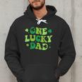 Groovy St Patrick's Day Apparel One Lucky Dad Shirt Small Modern Groovy St Patrick's Day Shirt Men Hoodie