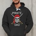Halloween Pirate Skull Apparel Pirate Dad V-Neck Short Sleeve Cotton 100 T-Shirt Small Men Hoodie