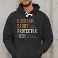 Husband Daddy Protector Hero For Dad Father's Day Men Hoodie