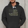 Husband Daddy Protector Hero Fathers Day Camo American Flag Men Hoodie
