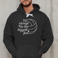 I'Ll Always Be Her Biggest Fan Cool Volleyball Mom Dad Coach Men Hoodie
