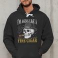 I'm Aging Like a Fine Cigar Skull Dad Retro Adult Men Hoodie