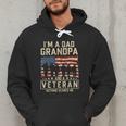 I'm A Dad Grandpa And Veteran Patriotic US Flag Veterans Day Men Hoodie