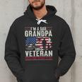 I'm A Dad Grandpa And Veteran Retro Papa Grandpa Men Hoodie