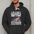 I'm A Dad Grandpa And A Veteran US Flag Veterans Day Men Hoodie
