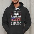 I'm A Dad Pawpaw And A Veteran Shirt Men Grandpa Fathers Day Men Hoodie