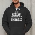 I'm Not Angry I'm Just Smiling In Scottish Dad Fun Scotland Men Hoodie