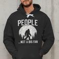 Introvert Bigfoot People Not A Big Fan Dad Joke Men Hoodie