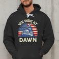 Lawn Mowing We Ride At Dawn Father Day Care Mower Dad Men Hoodie