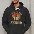Lineman Dad Like A Regular Dad But Cooler Lineman Men Hoodie
