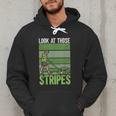 Look At Those Stripes Lawn Mowing Dad Lawn Mower Small Men Hoodie