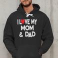 I Love My Mom & Dad Celebrate Family Mother Father Men Hoodie