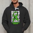 Lymphoma Cancer Awareness Lime Green Ribbon Dad's Fight Men Hoodie