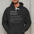 Massage Therapist Definition Women Mom Dad Men Hoodie