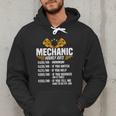 Mechanic Men Dad Hourly Rate Car Auto Garage Mechanic Men Hoodie