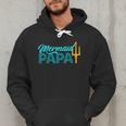 Mermaid Dad Mermaid Papa Grandpa Security Party Small Men Hoodie