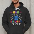 Mom And Dad Mom Of The Birthday Boy Dog Paw Family Matching Men Hoodie