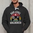 New Dad Shirt Dad Level 4 Unlocked For 4 Kids Gaming Men Hoodie