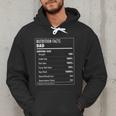 Nutrition Facts Dad Father's Day Shirt For Men Dad Men Hoodie