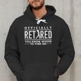 Officially Retired Golf Dad Golfing Retirement Golfer Men Hoodie