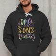 OMG It's My Son's Birthday Happy Bday Tie Dye Mom Dad Men Hoodie