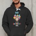 Owl Dad Birthday Party Dad Of The Birthday Girl Owl Men Hoodie