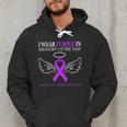 Pancreatic Cancer I Wear Purple In Memory Of My Dad Men Hoodie Pancreatic Cancer I Wear Purple In Memory Of My Dad Men Hoodie