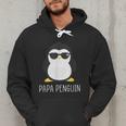 Penguin Papa Father's & Cute Dad Men Hoodie