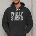 PHILLY SUCKS Philadelphia Hate City Gag Humor Dad Men Hoodie