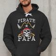 Pirate Papa Skull Family Matching Costume Dad Grandpa Men Men Hoodie