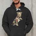 Pitbull I Love Dad Pit Bull Terrier Pettie Dog Owner Father Men Hoodie