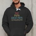 Promoted To Great Papa 2024 Fathers Day First Time Dad Men Hoodie