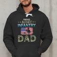 Proud Army Dad-Army Infantry Dad Camouflage Graphics Army Men Hoodie