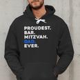 PROUDEST BAR MITZVAH DAD EVER Jewish BOY Celebration Men Hoodie PROUDEST BAR MITZVAH DAD EVER Jewish BOY Celebration Men Hoodie