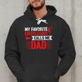 Red Cheer Dad Family Father Cheerleader Squad Men Hoodie