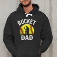 Retro Daddy Bucket Dad Softball Girl Men Hoodie
