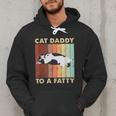 Retro Fat Chonk Dad Tee Cat Daddy To A Fatty Men Hoodie