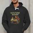 Retro Hold The Flashlight Still Dumbass Car Fixing Dad Son Men Hoodie