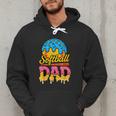 Retro Ice Cream Drip Softball Dad Game Day Dad Father's Day Men Hoodie