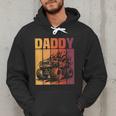 Retro Monster Truck Daddy Matching Family Birthday Party Men Hoodie