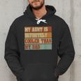 Retro Niece Nephew Auntie My Aunt Is Cooler Than My Dad Men Hoodie