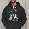 Second Time Dad Est 2026 Pregnancy Announcement Baby Daddy Men Hoodie