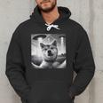 Shiba Inu Dog Dad Mom Graphic Selfie UFOs Weird Aliens Men Hoodie